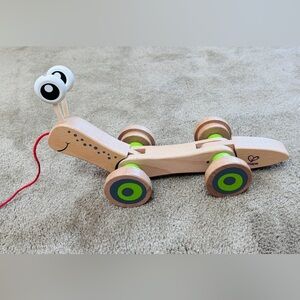 Hape wooden pull along baby toy